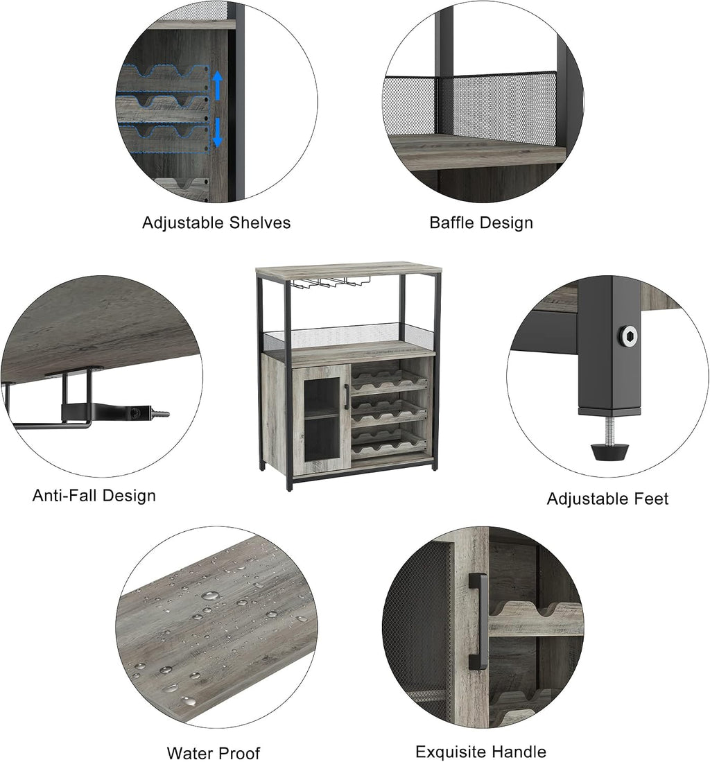 Detachable Wine Rack Wine Bar Cabinet
