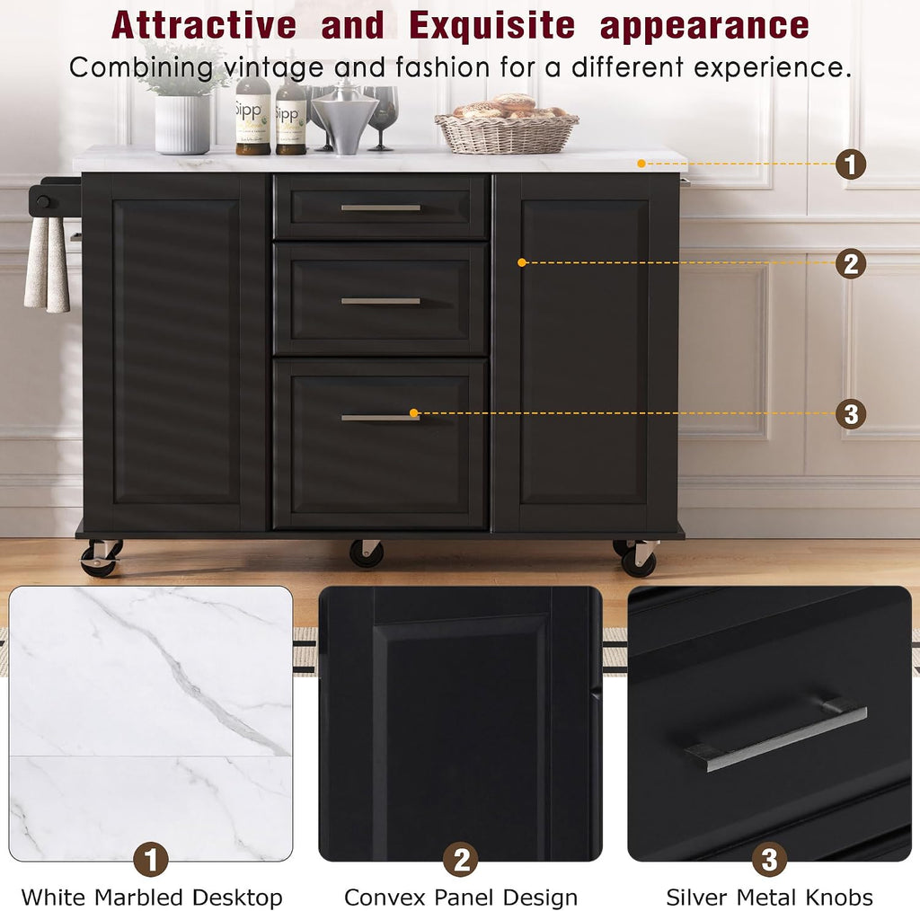 Top Kitchen Island With Trash‑Can Cabinet