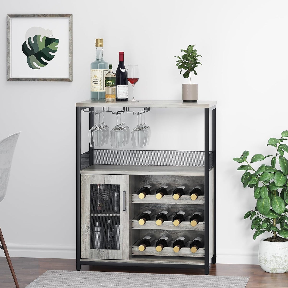 Detachable Wine Rack Wine Bar Cabinet