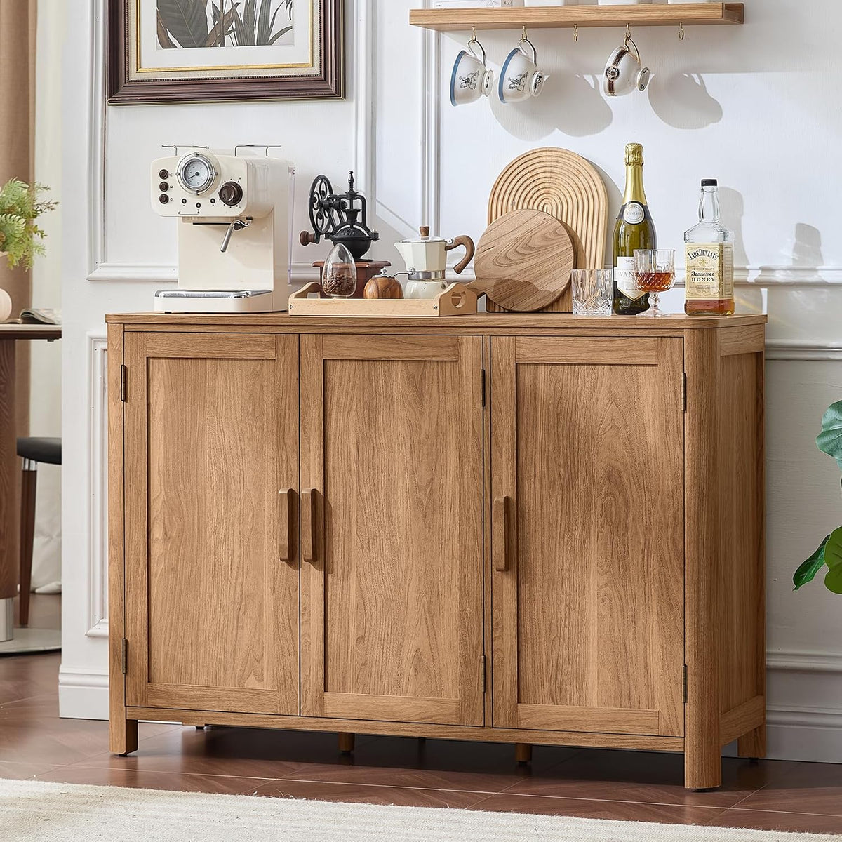 46" Arc‑Shaped Sideboard Cabinet