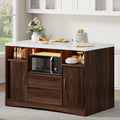 Top Storage Kitchen Island Table