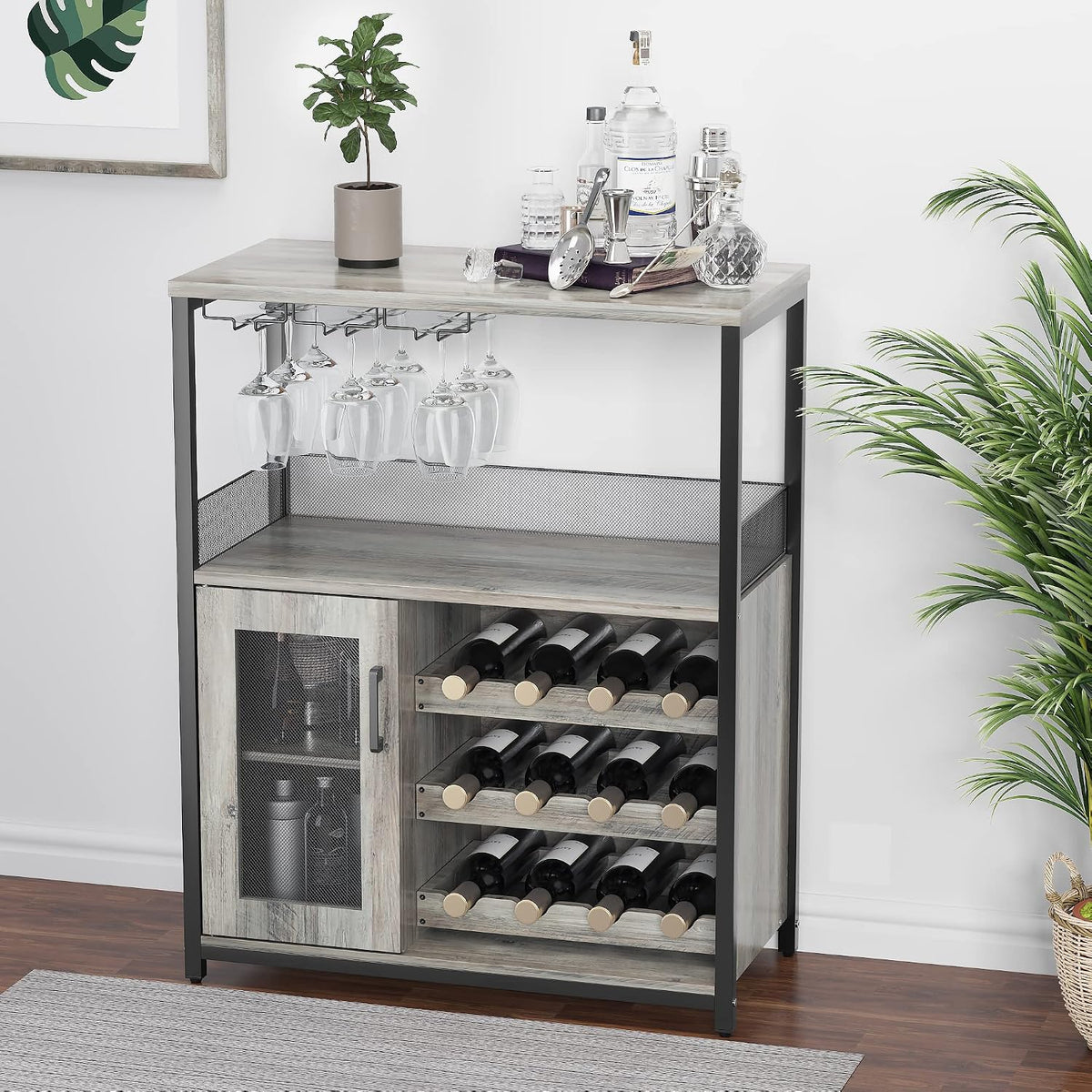 Detachable Wine Rack Wine Bar Cabinet